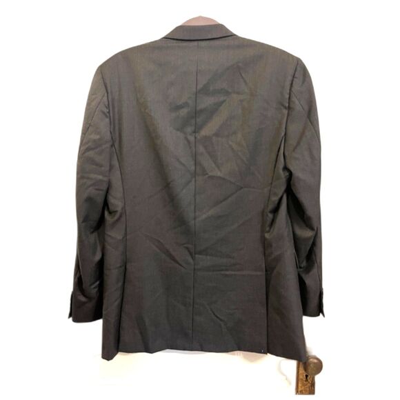 BURBERRY LONDON Gray Stripe Sports Coat Suit Blazer Jacket  Mens Size 39R - Picture 9 of 12